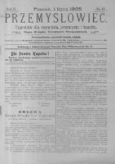 Przemysłowiec. 1905.07.01 R.2 nr40