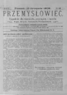 Przemysłowiec. 1905.11.18 R.2 nr60