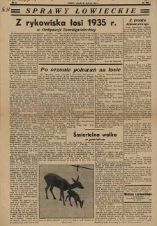 Sprawy Łowieckie; 1935; nr 358; s. 08 [Czas]