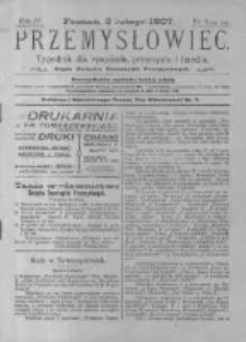 Przemysłowiec. 1907.02.02 R.4 nr5