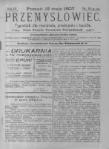 Przemysłowiec. 1907.05.18 R.4 nr20