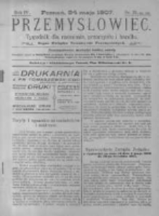 Przemysłowiec. 1907.05.24 R.4 nr21