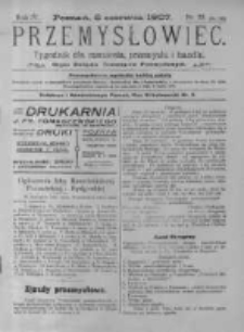 Przemysłowiec. 1907.06.08 R.4 nr23