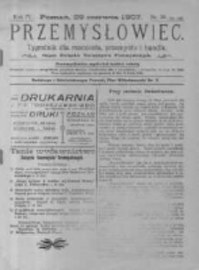Przemysłowiec. 1907.06.29 R.4 nr26