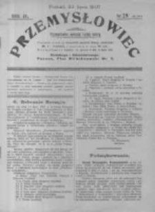 Przemysłowiec. 1907.07.20 R.4 nr29