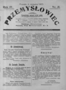 Przemysłowiec. 1907.08.03 R.4 nr31