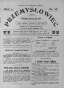 Przemysłowiec. 1907.11.16 R.5 nr46