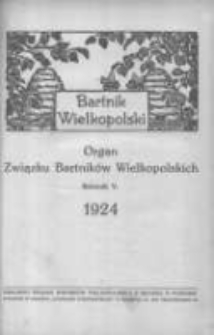 Bartnik Wielkopolski: organ Związku Bartników Wielkopolskich 1924 styczeń/luty R.5 Nr1/2