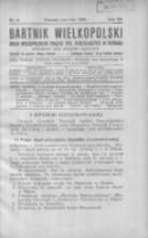 Bartnik Wielkopolski: organ Wielkopolskiego Związku Towarzystw Pszczelniczych 1926 czerwiec R.7 Nr6