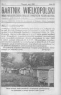 Bartnik Wielkopolski: organ Wielkopolskiego Związku Towarzystw Pszczelniczych 1928 maj R.9 Nr5