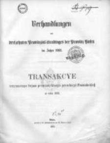 Verhandlungen des dreizehnten Provinzial-Landtages der Provinz Posen im Jahre 1862;Transakcye Trzynastego Sejmu Prowincyalnego Prowincyi Poznańskiéj
