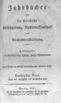 Jahrbücher für die Preussische Gesetzgebung, Rechtswissenschaft und Rechtsverwaltung. 1837 Bd.50