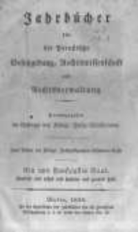 Jahrbücher für die Preussische Gesetzgebung, Rechtswissenschaft und Rechtsverwaltung. 1838 Bd.51