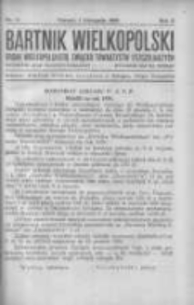 Bartnik Wielkopolski: organ Wielkopolskiego Związku Towarzystw Pszczelniczych 1929.11.01 R.10 Nr11