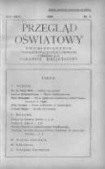 Przegląd Oświatowy: dwumiesięcznik Towarzystwa Czytelni Ludowych z dodatkiem p.n. Poradnik Bibljoteczny 1934 R.28 Nr4