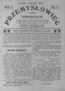Przemysłowiec. 1908.01.11 R.5 nr2