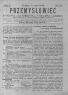 Przemysłowiec. 1908.05.09 R.5 nr19