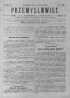 Przemysłowiec. 1908.05.30 R.5 nr22