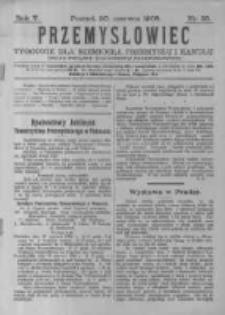 Przemysłowiec. 1908.06.20 R.5 nr25