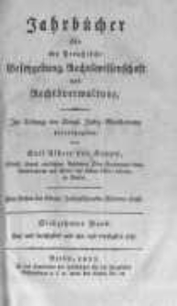 Jahrbücher für die Preussische Gesetzgebung, Rechtswissenschaft und Rechtsverwaltung. 1821 Bd.17