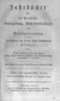 Jahrbücher für die Preussische Gesetzgebung, Rechtswissenschaft und Rechtsverwaltung. 1823 Bd.22