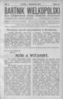 Bartnik Wielkopolski: organ Wielkopolskiego Związku Towarzystw Pszczelniczych 1930.08.01 R.11 Nr8