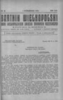Bartnik Wielkopolski: organ Wielkopolskiego Związku Towarzystw Pszczelniczych 1932.10.01 R.13 Nr10