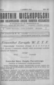 Bartnik Wielkopolski: organ Wielkopolskiego Związku Towarzystw Pszczelniczych 1933.06.01 R.14 Nr6