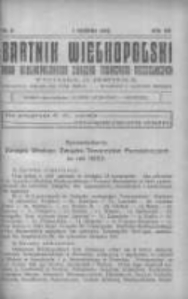 Bartnik Wielkopolski: organ Wielkopolskiego Związku Towarzystw Pszczelniczych 1933.08.01 R.14 Nr8