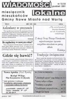Wiadomości Lokalne 2001 R.3 Nr12(33)