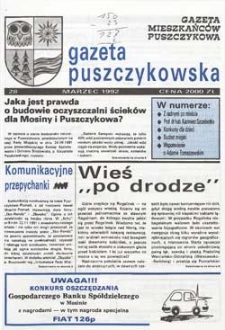 Gazeta Puszczykowska 1992 Nr28