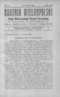 Bartnik Wielkopolski: organ Wielkopolskiego Związku Pszczelarzy 1936 listopad R.17 Nr11