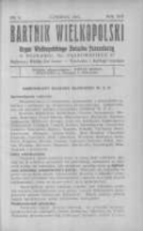 Bartnik Wielkopolski: organ Wielkopolskiego Związku Pszczelarzy 1937 czerwiec R.18 Nr6