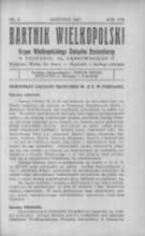 Bartnik Wielkopolski: organ Wielkopolskiego Związku Pszczelarzy 1937 wrzesień R.18 Nr9