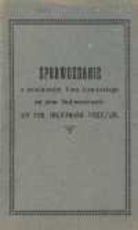 Sprawozdanie z działalności T-wa Łowieckiego na pow. Radomskowski za rok myśliwski 1927/28