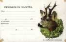 Zaproszenie na polowanie - blankiet