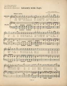 Op. 42, Leyer und Schwert, Heft II, No 2, L&uuml;tzow's wilde Jagd