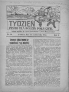 Tydzień: pismo dla rodzin polskich: dodatek niedzielny do "Gazety Szamotulskiej" i "Gazety Międzychodzkiej" 1925.10.11 R.1 Nr29