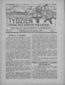 Tydzień: pismo dla rodzin polskich: dodatek niedzielny do "Gazety Szamotulskiej" i "Gazety Międzychodzkiej" 1925.12.13 R.1 Nr38
