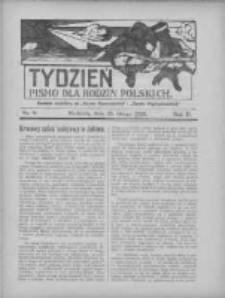 Tydzień: pismo dla rodzin polskich: dodatek niedzielny do "Gazety Szamotulskiej" i "Gazety Międzychodzkiej" 1926.02.28 R.2 Nr9