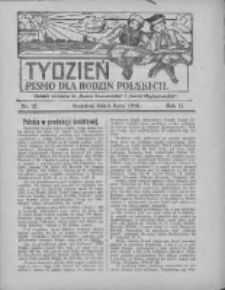 Tydzień: pismo dla rodzin polskich: dodatek niedzielny do "Gazety Szamotulskiej" i "Gazety Międzychodzkiej" 1926.07.04 R.2 Nr27