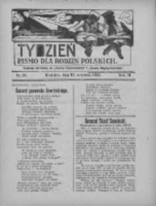 Tydzień: pismo dla rodzin polskich: dodatek niedzielny do "Gazety Szamotulskiej" i "Gazety Międzychodzkiej" 1926.09.19 R.2 Nr38