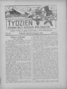 Tydzień: pismo dla rodzin polskich: dodatek niedzielny do "Gazety Szamotulskiej" i "Gazety Międzychodzkiej" 1926.11.28 R.2 Nr48
