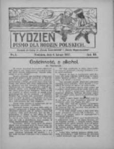 Tydzień: pismo dla rodzin polskich: dodatek niedzielny do "Gazety Szamotulskiej" i "Gazety Międzychodzkiej" 1927.02.06 R.3 Nr5