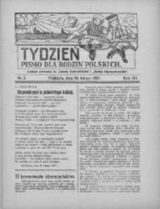 Tydzień: pismo dla rodzin polskich: dodatek niedzielny do "Gazety Szamotulskiej" i "Gazety Międzychodzkiej" 1927.02.20 R.3 Nr7