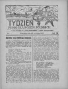 Tydzień: pismo dla rodzin polskich: dodatek niedzielny do "Gazety Szamotulskiej" i "Gazety Międzychodzkiej" 1927.04.10 R.3 Nr14