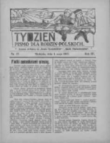 Tydzień: pismo dla rodzin polskich: dodatek niedzielny do "Gazety Szamotulskiej" i "Gazety Międzychodzkiej" 1927.05.01 R.3 Nr17