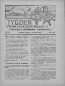 Tydzień: pismo dla rodzin polskich: dodatek niedzielny do "Gazety Szamotulskiej" i "Gazety Międzychodzkiej" 1927.06.12 R.3 Nr23