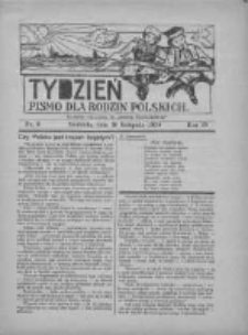 Tydzień: pismo dla rodzin polskich: dodatek niedzielny do "Gazety Szamotulskiej" 1929.11.10 R.4 Nr6