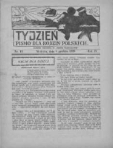 Tydzień: pismo dla rodzin polskich: dodatek niedzielny do "Gazety Szamotulskiej" 1929.12.08 R.4 Nr10